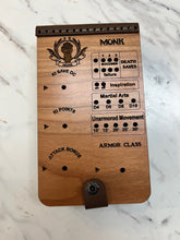 Load image into Gallery viewer, Monk Character Tracker D&D