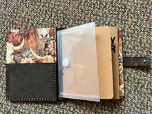 Load image into Gallery viewer, Highland Cow Wood and Leather Planner
