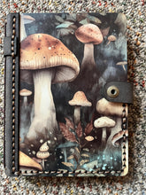 Load image into Gallery viewer, Mushroom Wood and Leather Planner
