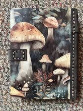 Load image into Gallery viewer, Mushroom Wood and Leather Planner
