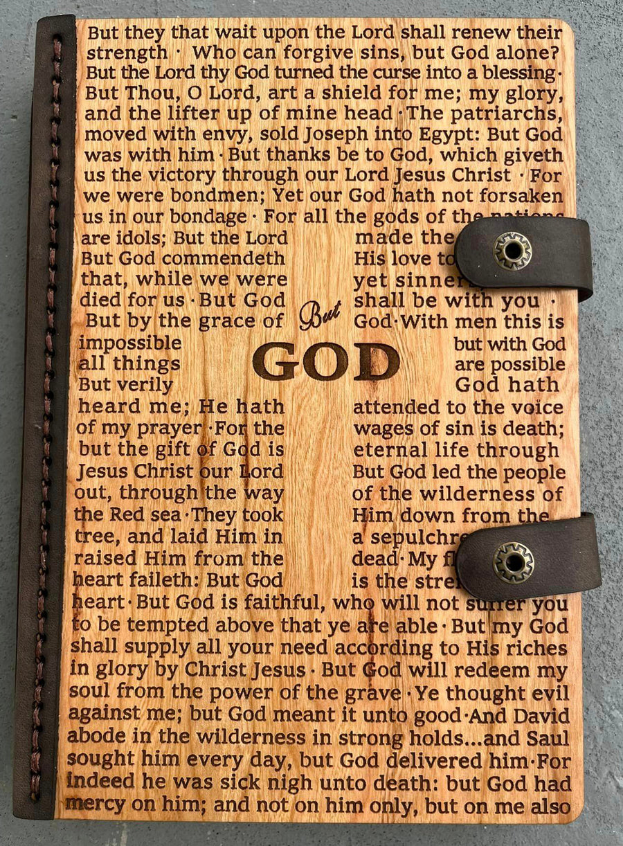 Wood and Leather Journal - But God