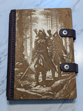 Load image into Gallery viewer, Wood and Leather Journal - Rangers
