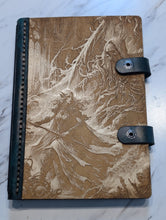 Load image into Gallery viewer, Wood and Leather Journal - Battle against Death
