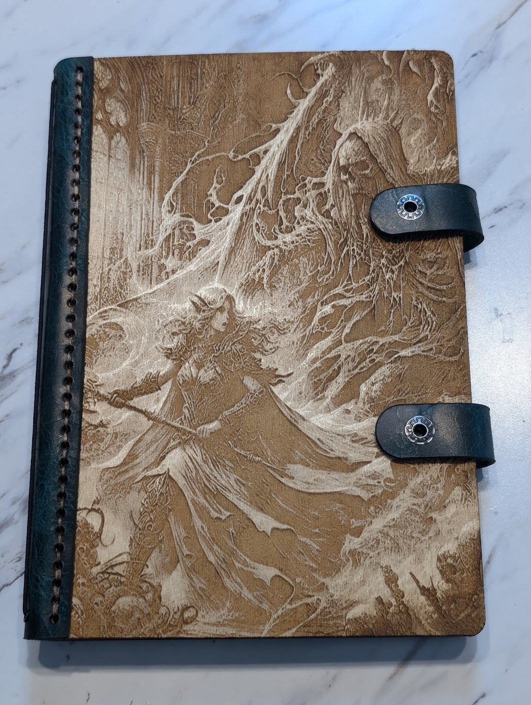 Wood and Leather Journal - Battle against Death