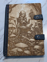 Load image into Gallery viewer, Wood and Leather Journal - Spellcasting Elf
