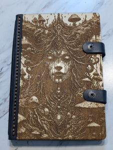 Wood and Leather Journal - Ancient Goddess