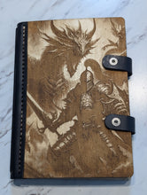 Load image into Gallery viewer, Wood and Leather - Knight &amp; Dragon
