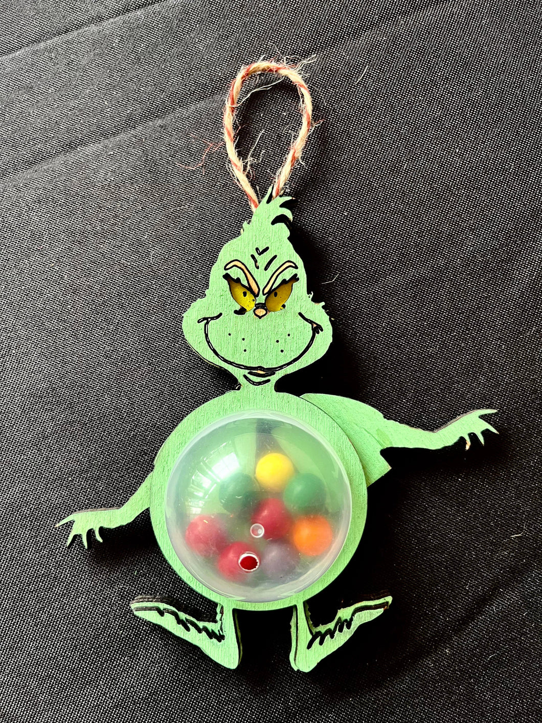 Grinch Candy Ornament Laser design file