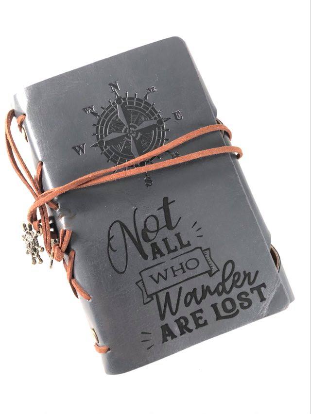 Not All Who Wander Engraved Journal