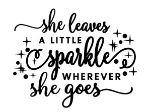 She Leaves A Little Sparkle Engraved Journal