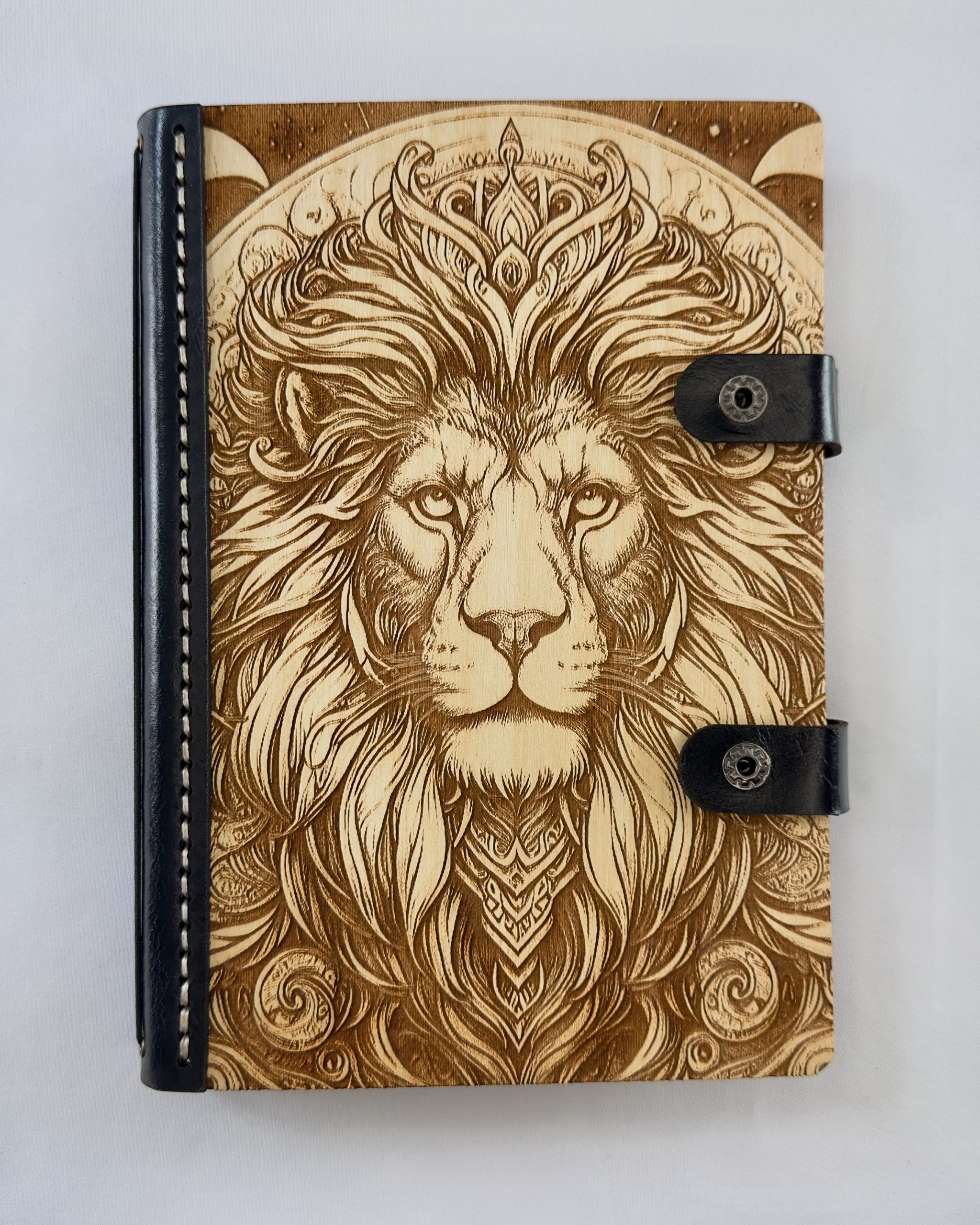 Roar of the Ancients Roar of the Ancients engraved wooden notebook cover