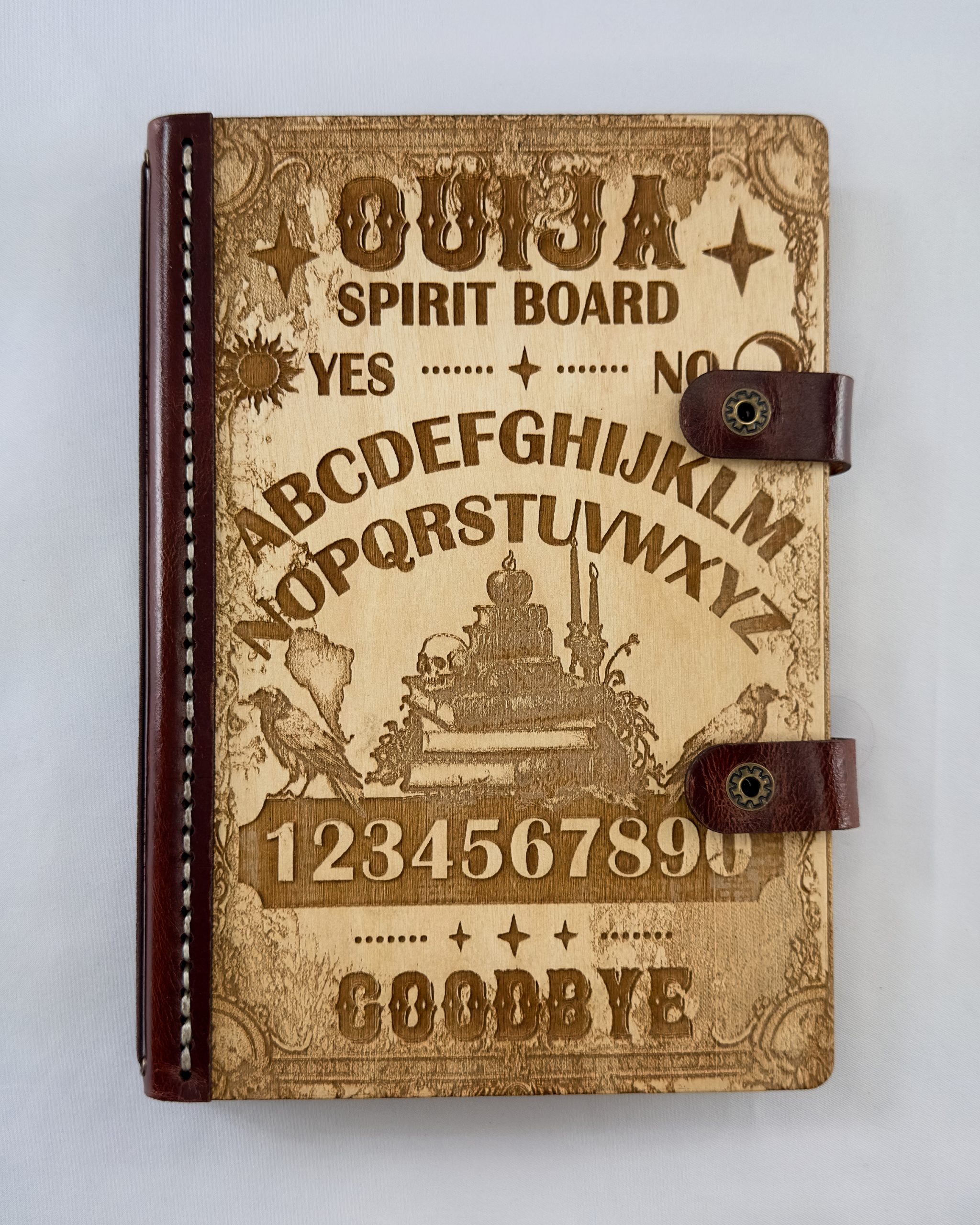 Spirit Board Spirit Board engraved wood notebook cover