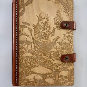 The Dark Botanica engraved wooden notebook cover