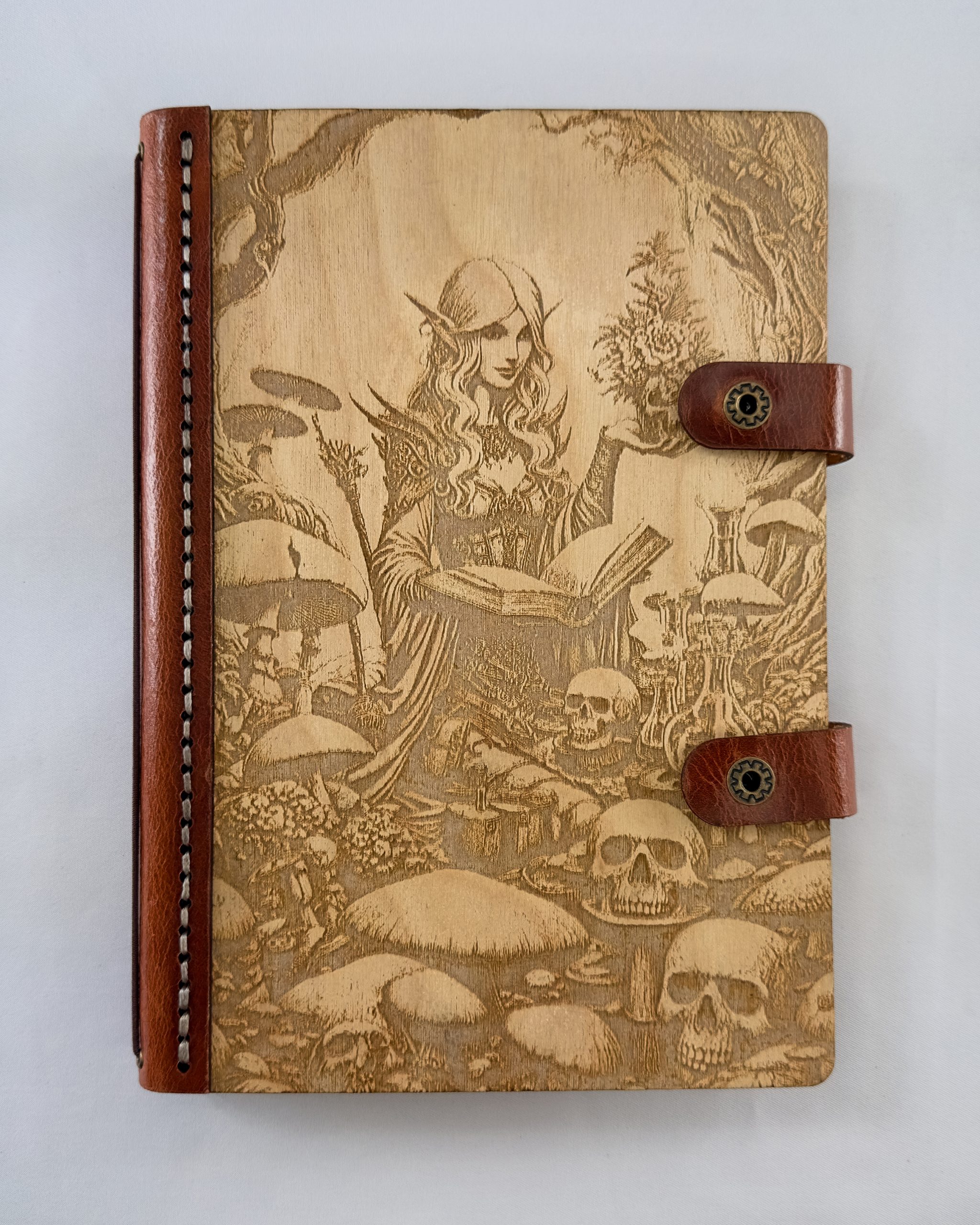 The Dark Botanica The Dark Botanica engraved wooden notebook cover