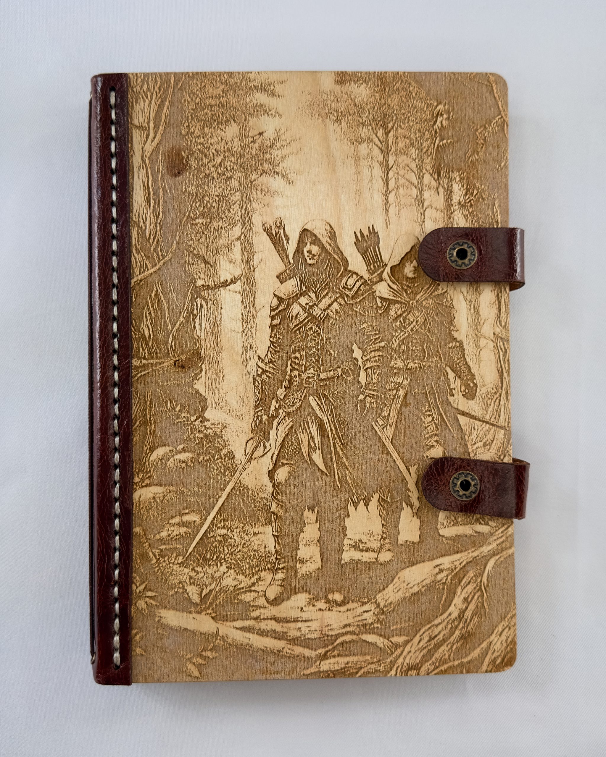 Twilight Rangers Twilight Rangers engraved wooden notebook cover