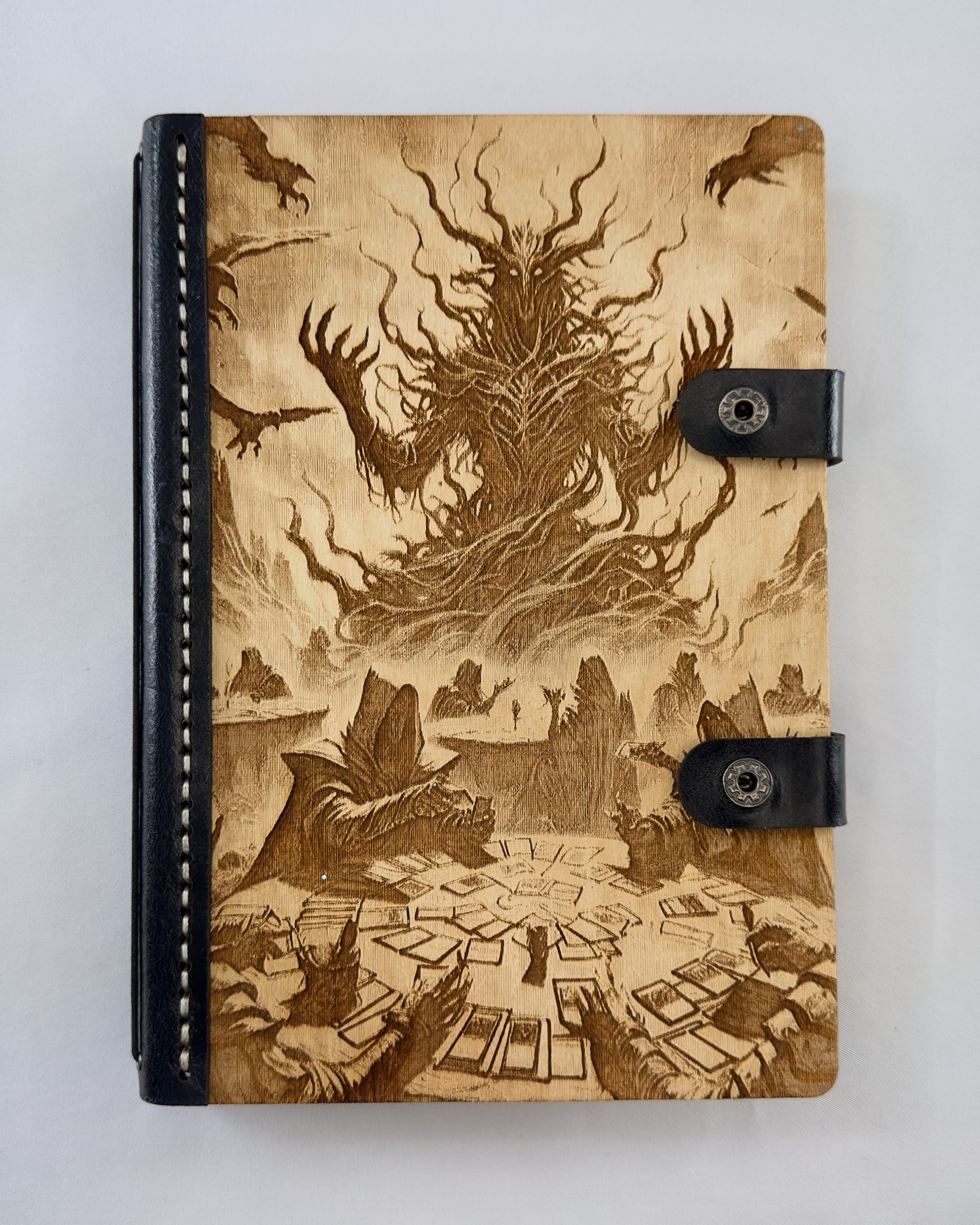 Unnatural Reclamation Unnatural Reclamation engraved wood notebook cover